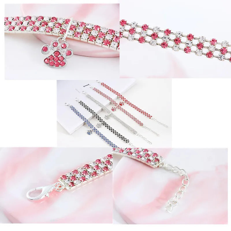 Glowing Rhinestone Pet Collar