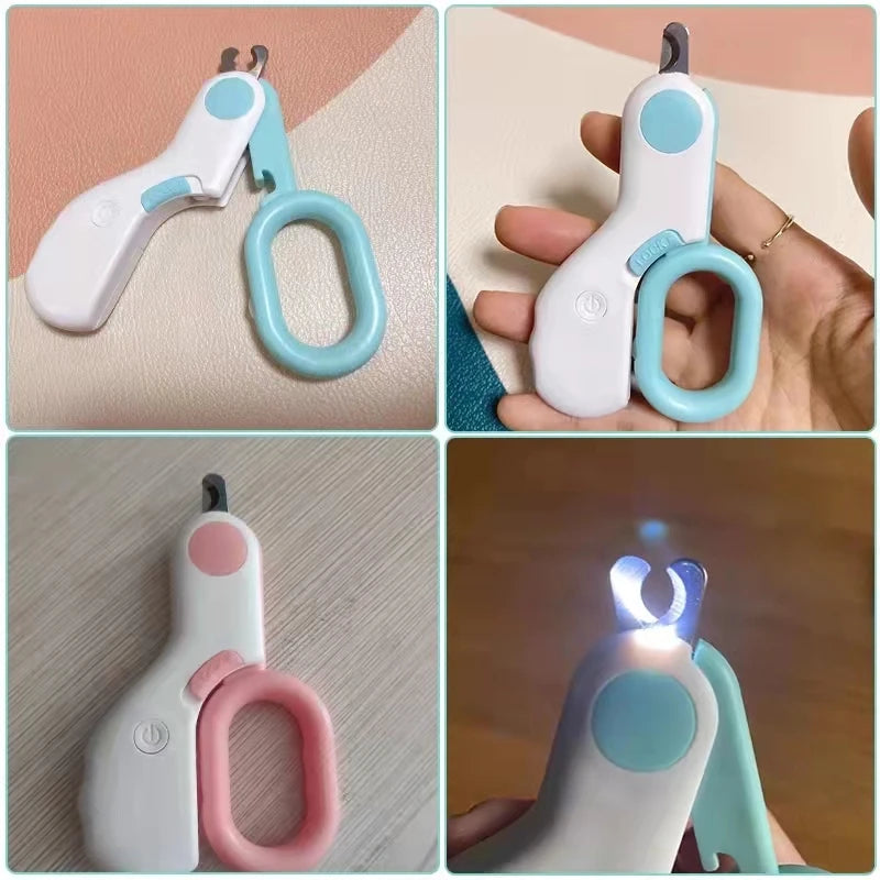 Professional Cat Nail Clipper Cutter with LED Light