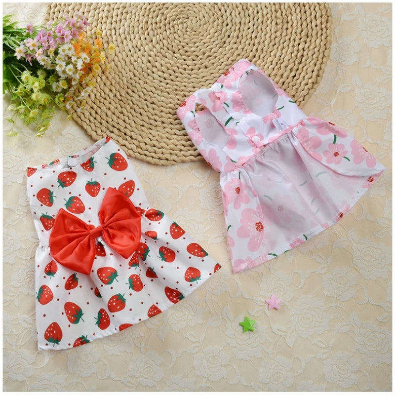 Summer Fruit and Floral Pet Dress