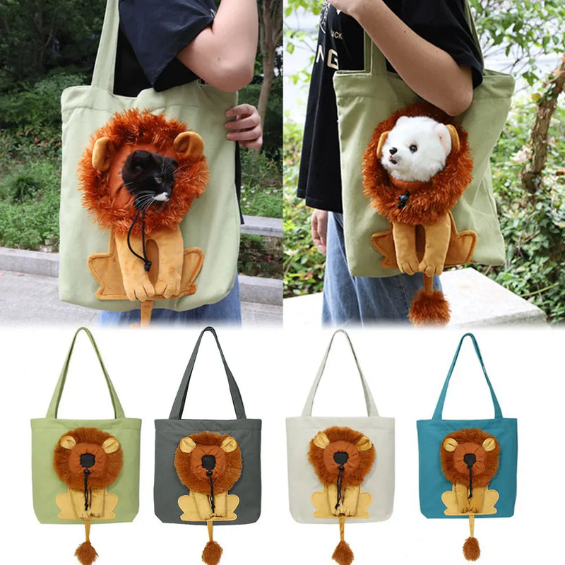 Lion Canvas Pet Carrier