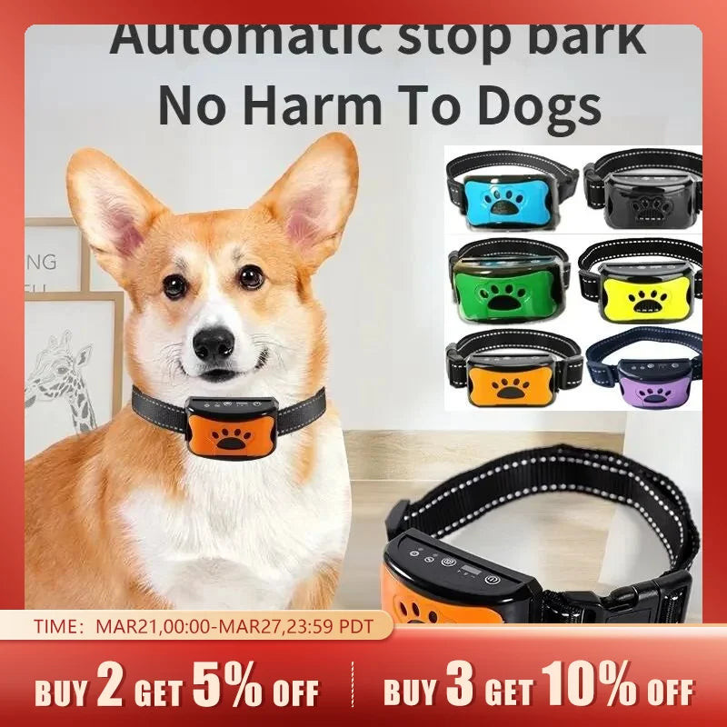 Rechargeable Ultrasonic Anti-Bark Collar