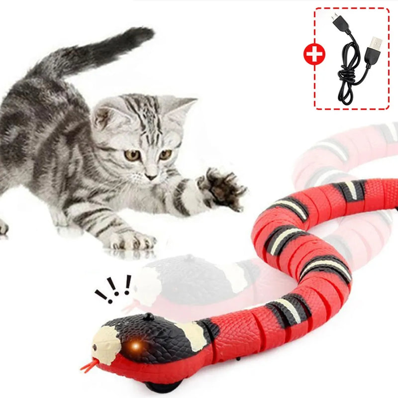 Interactive Snake Toy for Cats - USB Rechargeable