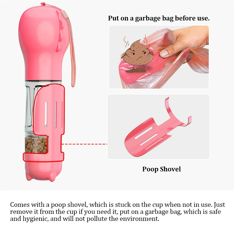 Portable Pet Feeder Water Bottle