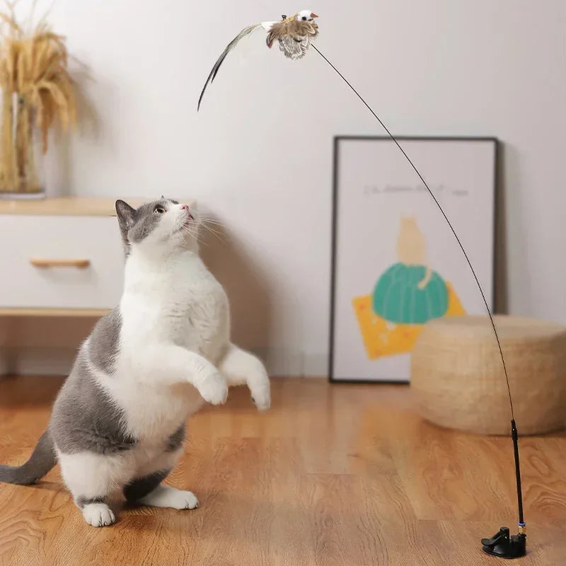 "FlutterPaws" Interactive Bird Simulation Toy for Cats