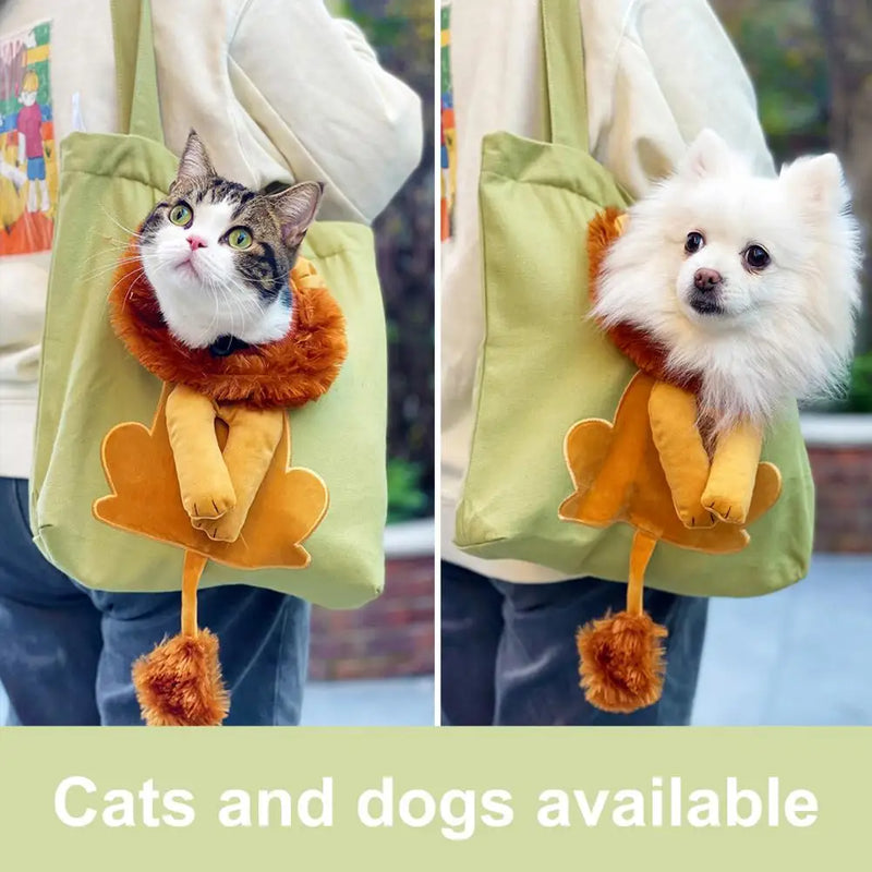 Lion Canvas Pet Carrier