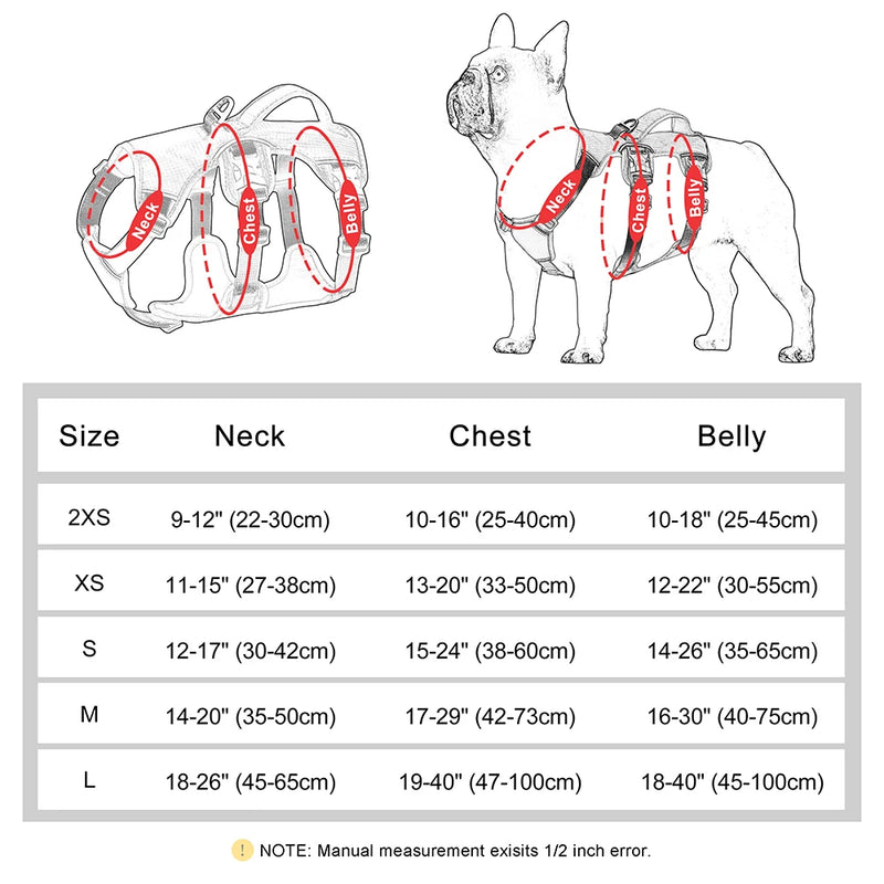 Reflective Waterproof Nylon Dog Harness with Handle