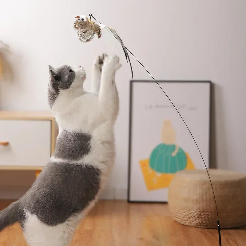 "FlutterPaws" Interactive Bird Simulation Toy for Cats